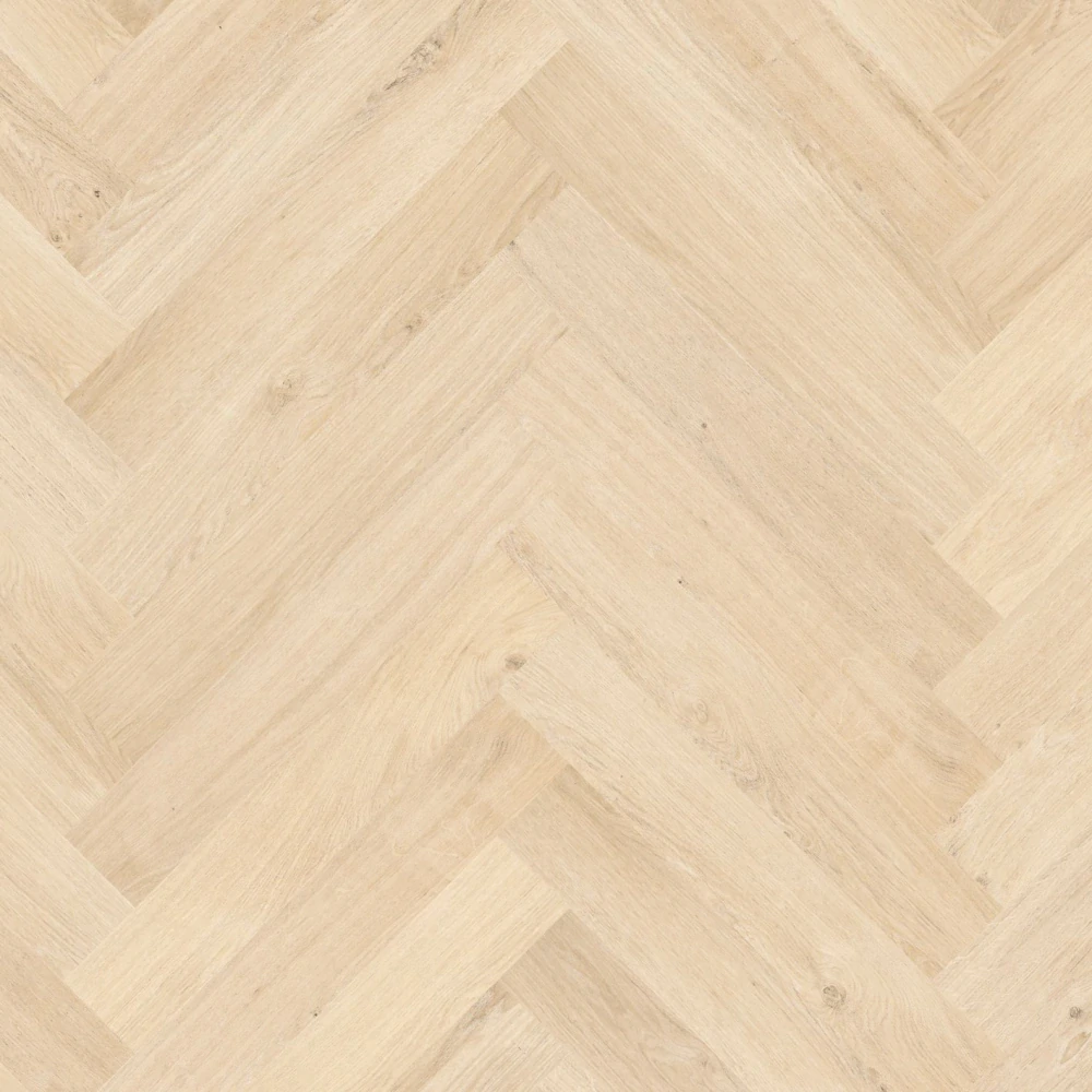 Hirame, Lively - lehce rustikální, synchronní struktura dřeva, podlaha vinylová lepená Floorify HERRINGBONE GLUEDOWN
