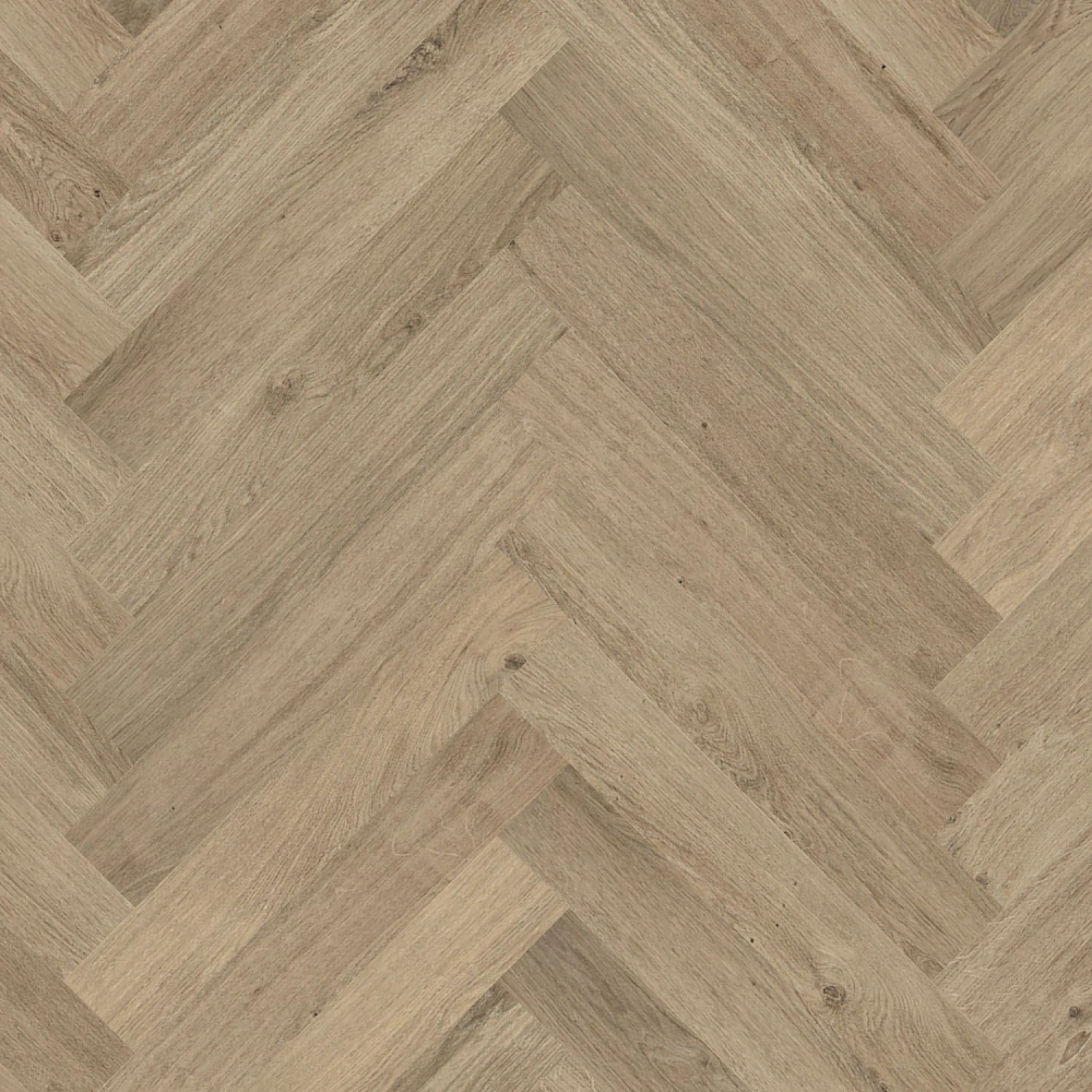 Unagi, Lively - lehce rustikální, synchronní struktura dřeva, podlaha vinylová rigidní Floorify HERRINGBONE