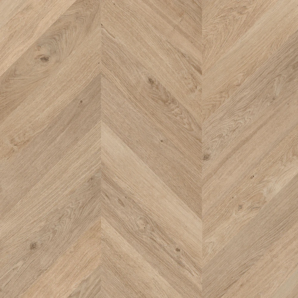 Odette, Lively - lehce rustikální, synchronní struktura dřeva, podlaha vinylová rigidní Floorify CHEVRON
