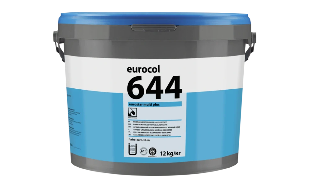 DISPERZNÍ LEPIDLO S VLÁKNY EUROSTAR MULTI PLUS 644, 12 kg