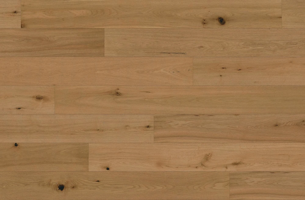 Dub Standard, lehce rustikální, matný lak, lehký kartáč, podlaha dřevěná třívrstvá FLOOR!T GLORY