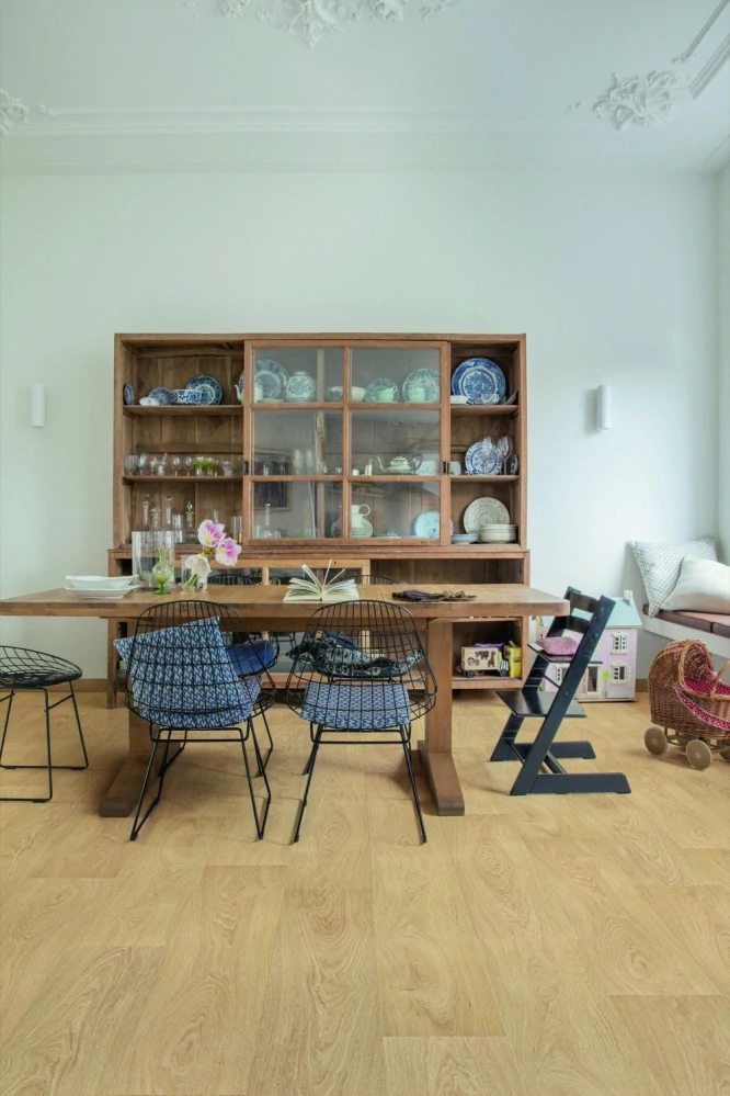 Paris Tan, Elegant - čisté třídění, synchronní struktura dřeva, podlaha vinylová lepená Floorify LONG PLANKS GLUEDOWN