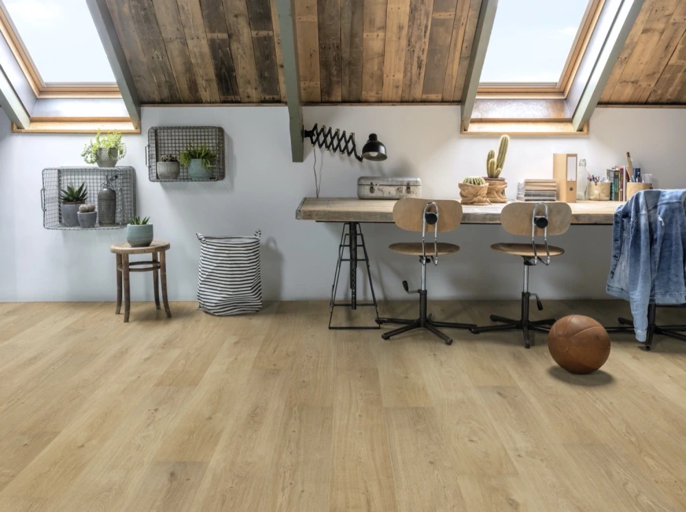 Cider, Lively - lehce rustikální, synchronní struktura dřeva, podlaha vinylová lepená Floorify LONG PLANKS GLUEDOWN
