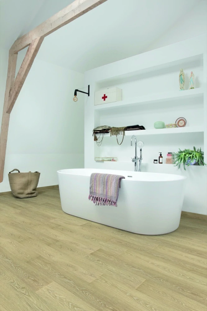 Blush, Elegant - čisté třídění, synchronní struktura dřeva, podlaha vinylová rigidní Floorify LONG PLANKS