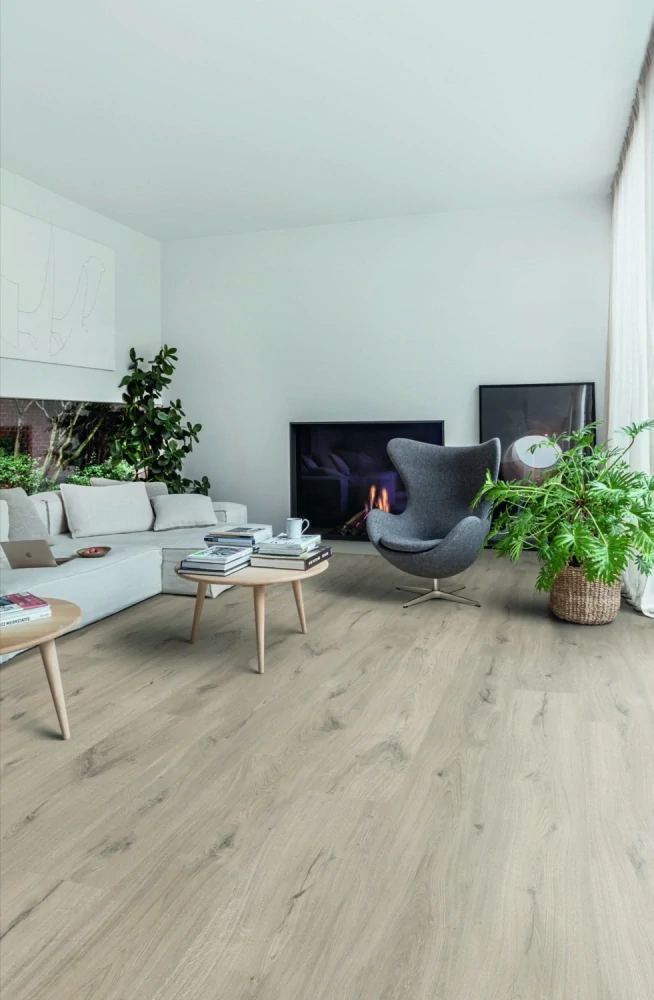 Clooney, Rustic - rustikální, synchronní struktura dřeva, podlaha vinylová rigidní Floorify XL PLANKS