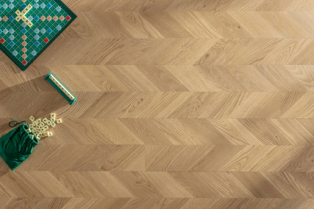 Toblerone, Rustic - rustikální, kartáčovaná synchronní textura, podlaha vinylová rigidní Floorify TWIST
