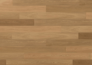 Dub Natur, výběrové třídění bez suků, matný lak, velmi lehký kartáč, podlaha dřevěná třívrstvá FLOOR!T CLASSIC