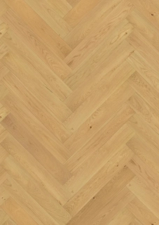 Dub Natur, výběrové třídění bez suků, oxidativní olej, velmi lehký kartáč, podlaha dřevěná třívrstvá FLOOR!T CASTLE HERRINGBONE